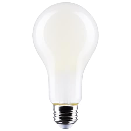 Satco 185Watt A21 LED Lamp, Frost Finish Medium Base 5000K 120 Volts S12449